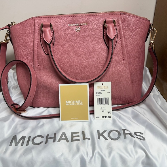 EUC Michael Kors Sienna Medium Pebbled Leather Satchel - Picture 1 of 12